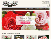 Tablet Screenshot of jordanhouseflowers.com